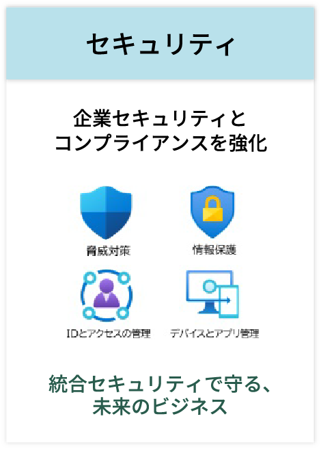 企業セキュリティーとコンプライアンスを強化 セキュリティ