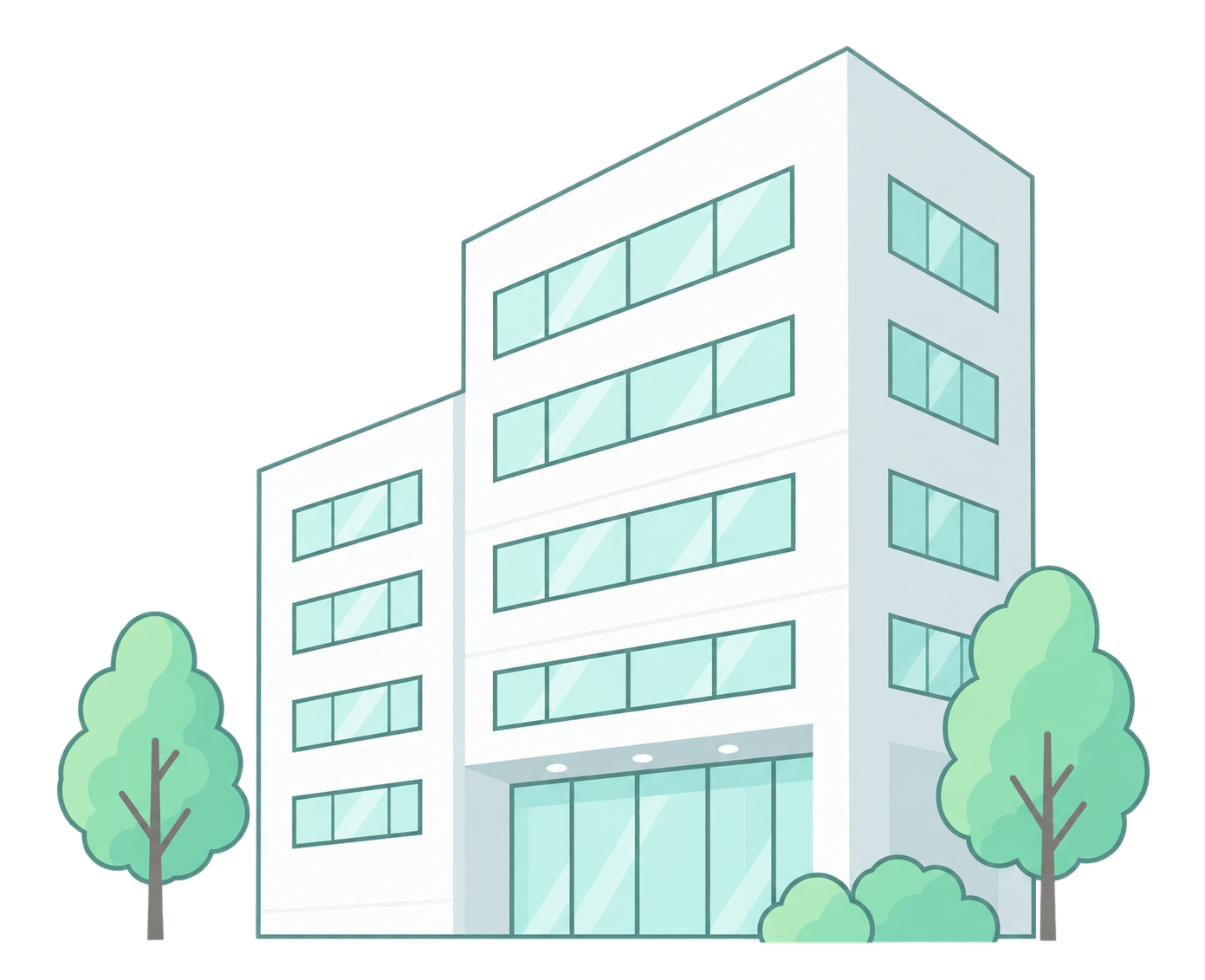 オフィスビルのイラスト